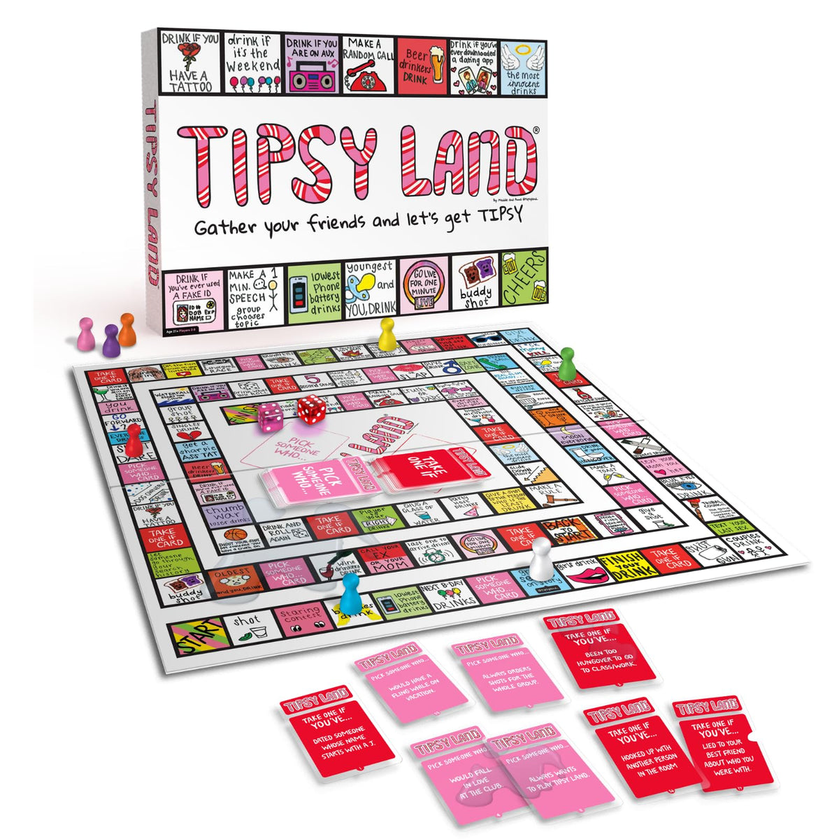 TIPSYLAND Original Edition Hilarious Adult Board Game