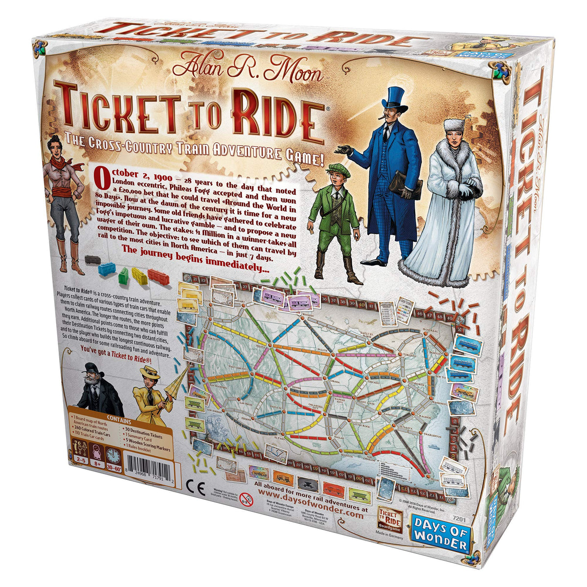 Ticket to Ride Board Game - A Cross-Country Train Adventure