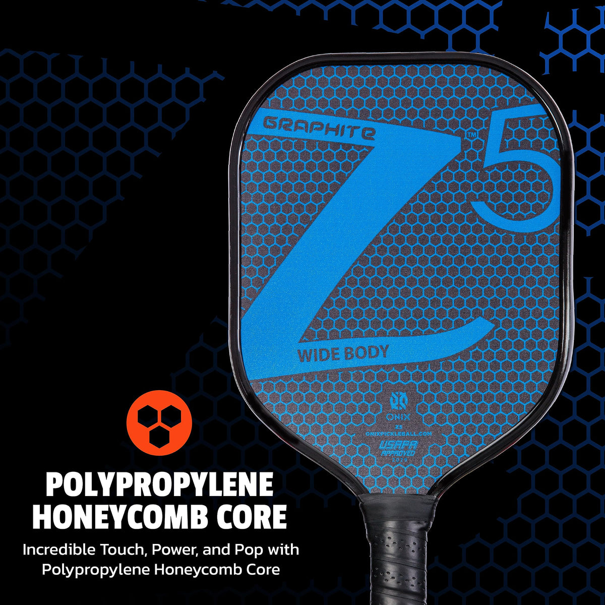 ONIX Graphite MOD Z5 Carbon Fiber Pickleball Paddle with Cushion Comfort Grip