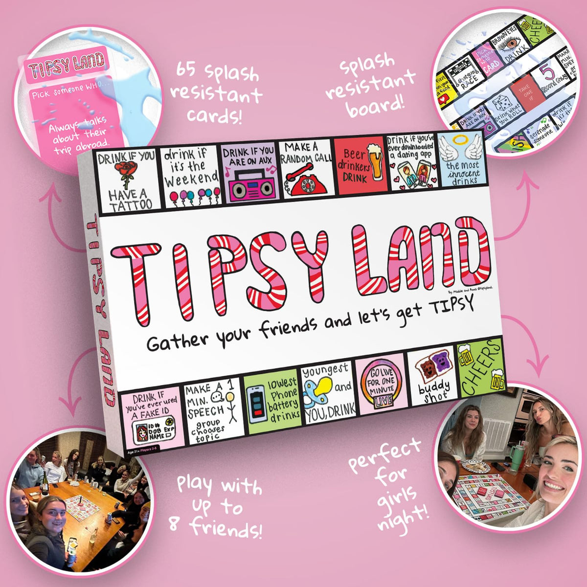 TIPSYLAND Original Edition Hilarious Adult Board Game