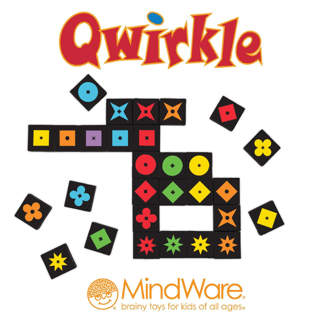 MindWare Qwirkle Color Blind Friendly Family Board Game