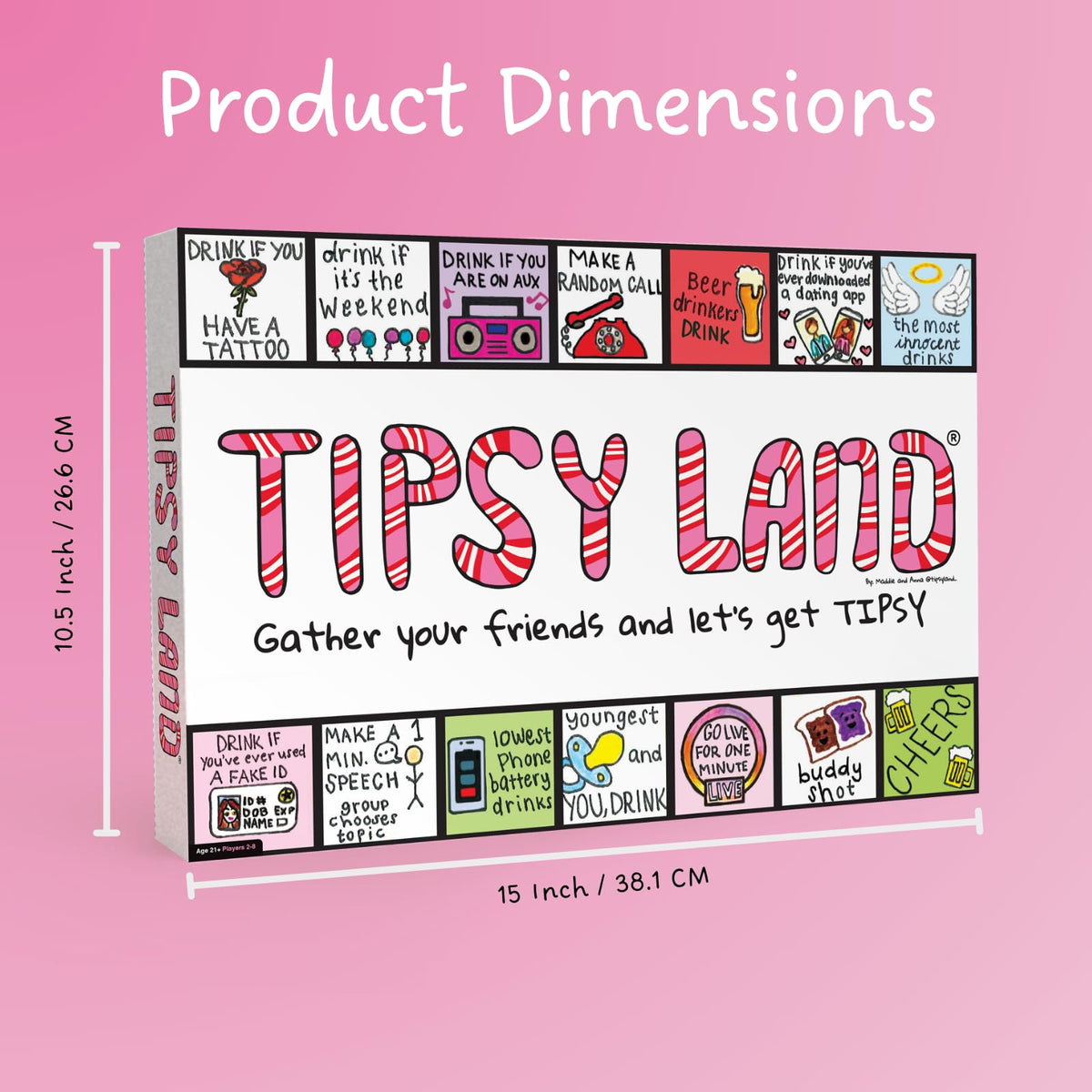 TIPSYLAND Original Edition Hilarious Adult Board Game
