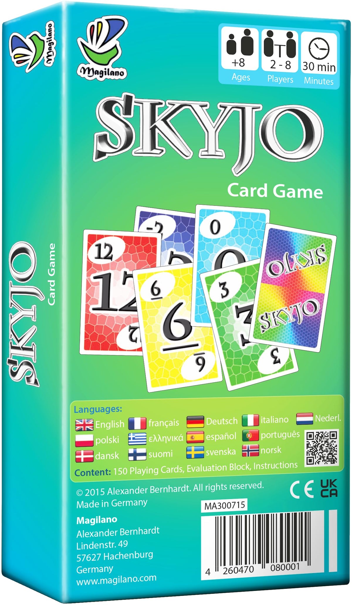 SKYJO Card Game by Magilano - Number Matching Game