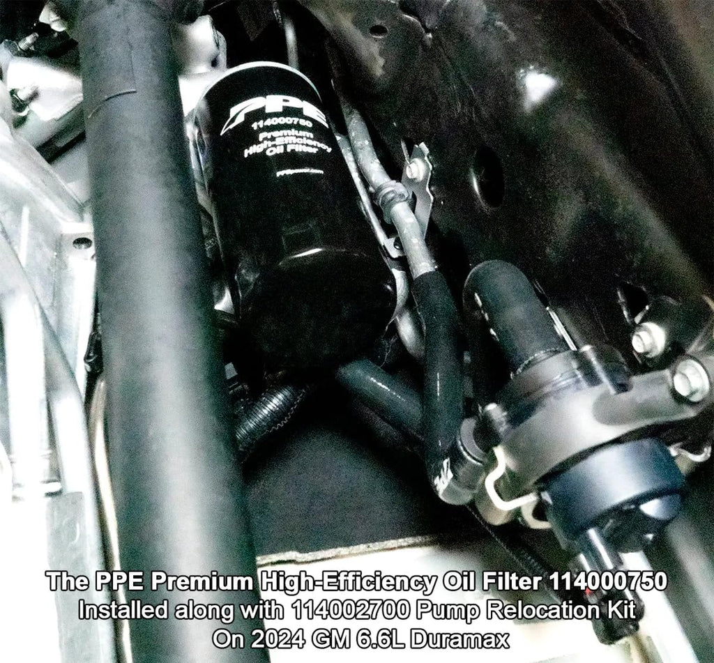 PPE Premium High-Efficiency Oil Filter (Tall) 114000750 Compatible with 2020+ GM 6.6L Duramax L5P